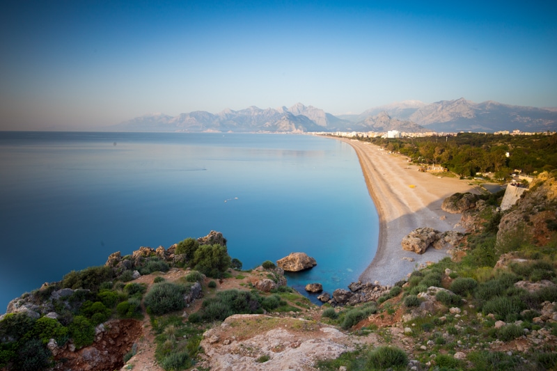 The beach in Antalya