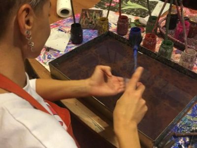 Turkish Marbling Ebru Lessons Workshops In Istanbul