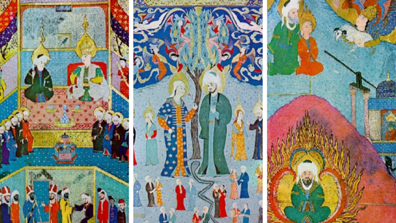 Ottoman Miniature Watercolor Paintings