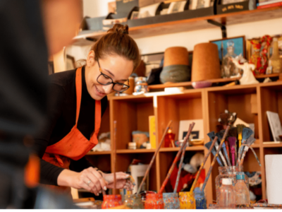 Ebru Marbling Workshop on Fabric